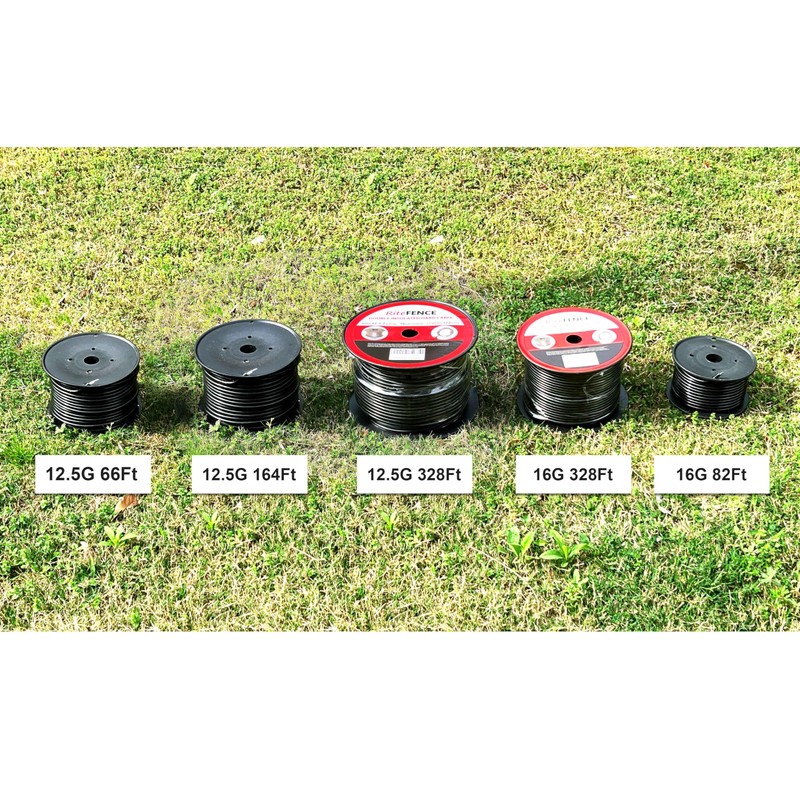 RiteFENCE Electric Fence Double Insulated Underground Hard Cable (328Ft, 12-1/2Gauge)