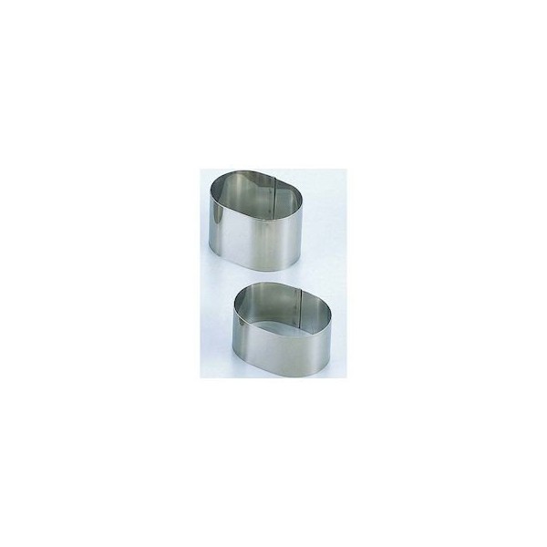 Endo Shoji WSL09002 Commercial Cell Ring, Oval Shape, 2.4 x 1.8 x 1.4 inches (60 x 45 x 35 mm), 18-0 Stainless Steel, Made