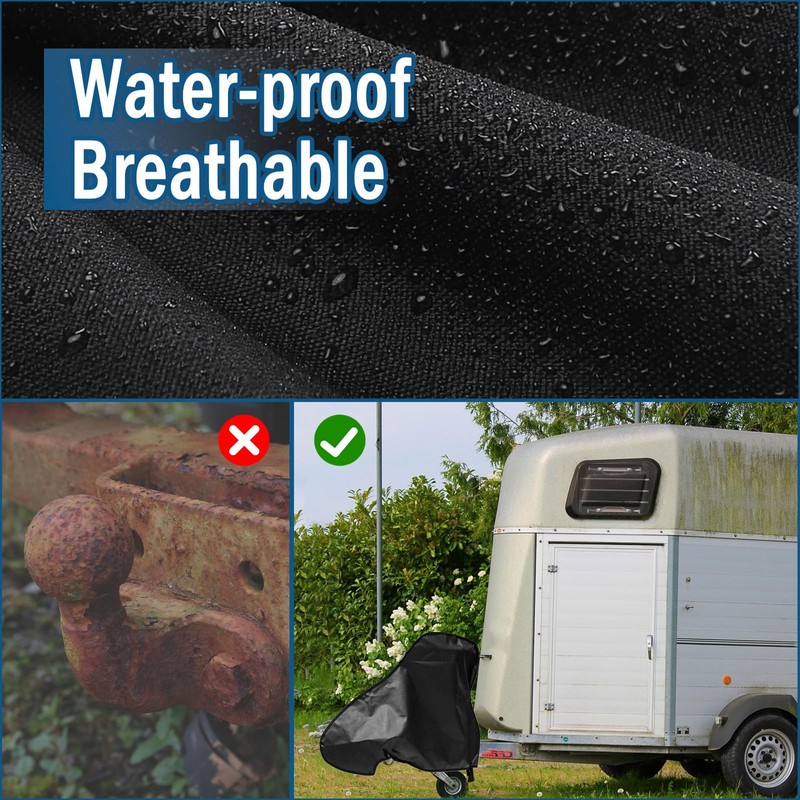 Caravan Hitch Cover - Trailer Hitch Cover with Breathable Oxford