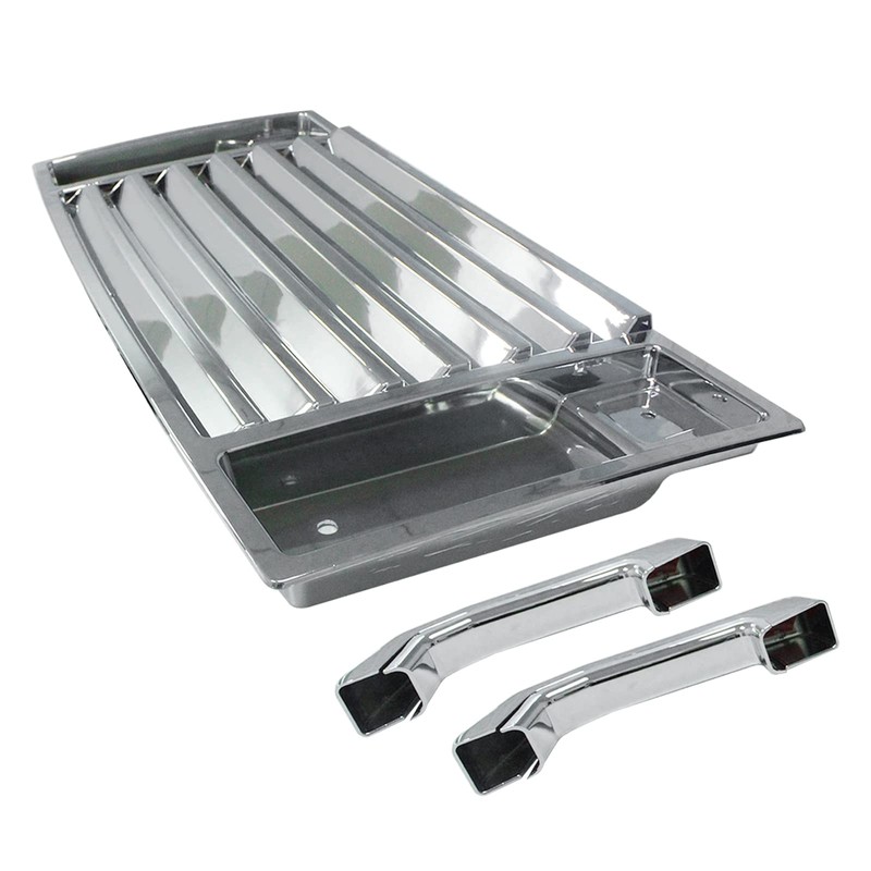 LOSTAR Hood Deck V-ent Panel Handle Covers Trim For 2003-2009