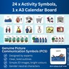 Kids Calendar Visual Schedule Autism – Premium Durable Plastic –