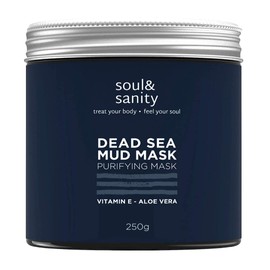 Dead Sea Mud Mask with Aloe Vera and Vitamin E, Vegan Blackhead Remover Face Mask, Anti-Pimple Dead Sea Purifying Mud Mask, Cruelty-Free Natural Cosmetics