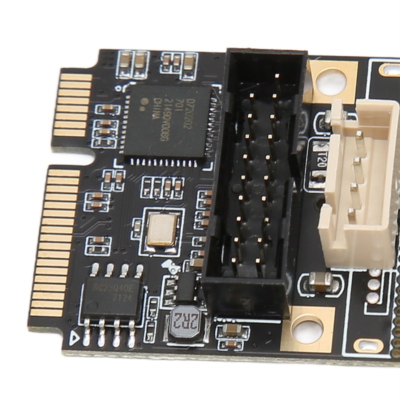 Mini PCIE to USB3.2 GEN1 Front 19Pin Expansion Card 5Gbps