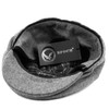 100% Wool Herringbone Winter Ivy Cabbie Hat w/ Fleece Earflaps