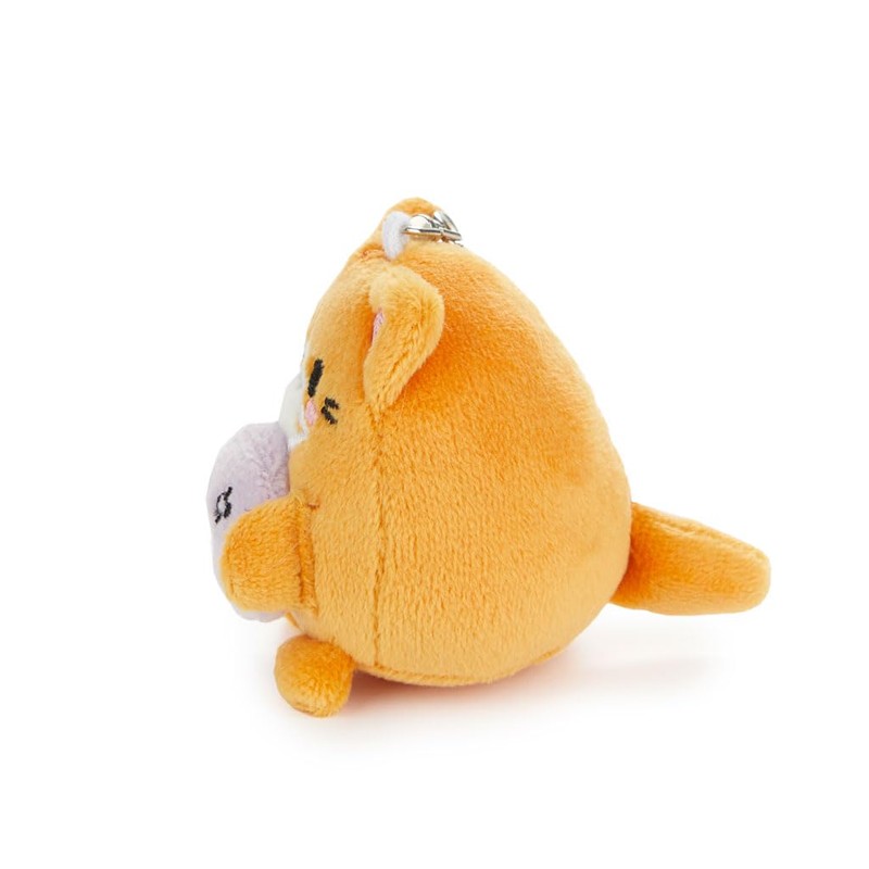 balvi Fluffy Kawaii Gamer Keyring Orange Fluffy Soft Gamer Cat