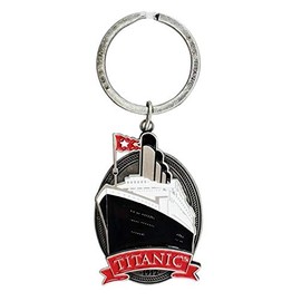 Shamrock Gift Co. Titanic 1912 Metal Key Ring, White, One Size, White