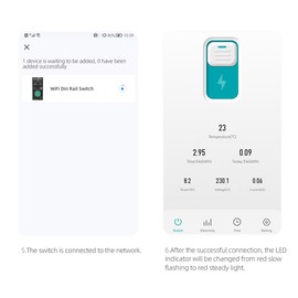 TONGOU Tuya ZigBee Intelligent Circuit Breaker with Metering 1P 63A DIN Rail Support 3 Timing Modes Multiple Safety Protecting APP Remote Control Compatible with Alexa  Assistant for Household Appliances