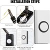 1 PC Wired Doorbell Button with Screws – Universal Doorbell