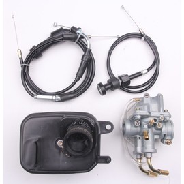 Goodfind68 New Carburetor Air Filter & Throttle Choke Cable compatible with Yamaha Y ZINGER PW 50 PW50 Carb