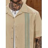 Herberton Mens Holiday Top Fashion Button Down Shirt Guayabera Cuban