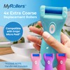 4 x Extra Coarse Blue Replacement Rollers Compatible with Emjoi
