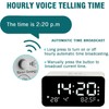 Talking Alarm Clock and Countdown Timer, Hourly Chime for Visually
