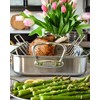 Hestan - Stainless Steel Classic Roaster with Rack, Induction Cooktop