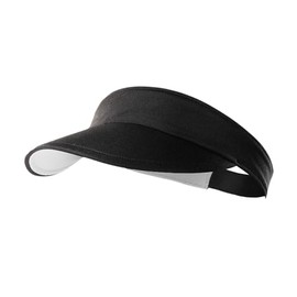 Eskvom Kids Sun Visors Hat,Adjustable Athletic Sports Sun Hat for Boys Girls 3 to 10 Years Old (Soft Comfortable) Black