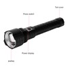 XHP90 Telescopic Zoom Flashlight Waterproof Electric Torch USB Charging for