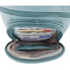 Roma Leathers Auténtico bolso cruzado XL, multibolsillo, correa ajustable, XL,