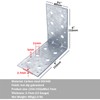 YIDU69Q 4 Pcs 6" x 6" x 4" Galvanized Steel