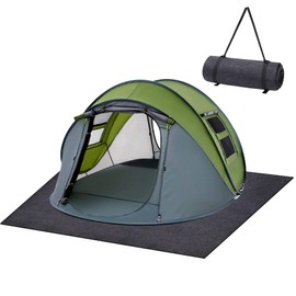 BREENHILL Camping Tent Carpet Mat, (60" x 74") Inside/Outside Tent Rug,Picnic Blanket,Protective Waterproof Liner Keeps You Warm & Dry, Outdoor Camping Floor Rug Accessory,Trimmable Material