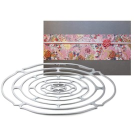 NOUSAKU Foldable Basket "Oval" w 13.4 D 8.3 inches, 100% tin, traditional craft, Anniversary, Luxury Box Gift, Japanese gift, oval