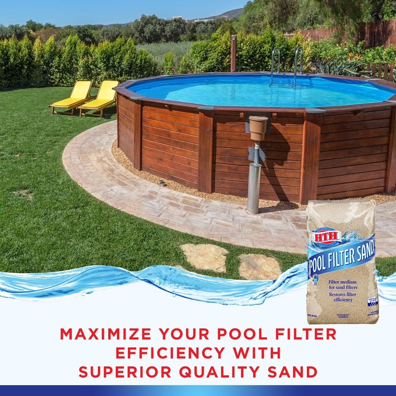 HTH 67079 Pool Filter Sand Cleaner and Clarifier, 50 lbs