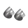 Partuto 2pcs OD 2.5" 45 Degree Stainless Steel Bend Tube