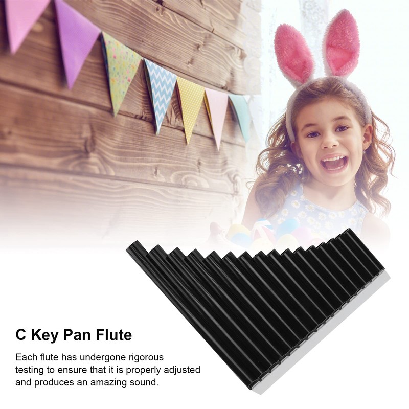 Panpipe ABS 16-Tone Tube C-Key Musical Instruments with Nylon Padded