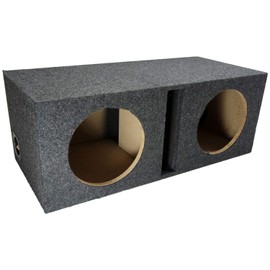 Car Audio Dual 10" Vented Subwoofer Stereo Sub Box Ported Enclosure 5/8" MDF