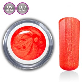 Colour Gel Neon Pearl Watermelon Red Orange UV LED Gel Nail Design Nail Gel Nail Art RM Beautynails Pack of 1 (1 x 5 ml)