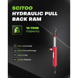 Hydraulic Pull Back Ram 10 Ton for Power Frame Machine Puller Body Shop Red