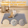 Cat Litter Mat Double Layer Non-Slip Odor-Free Litter Box Mat,Waterproof