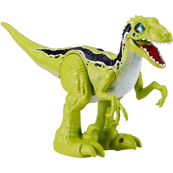 Robo Alive Rampaging Raptor Dinosaur Toy (Green) by ZURU (25289B)