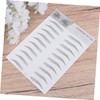 WOONEKY Brow Tool Included Temporary Eyebrow Stickers Black Instant Natural-looking