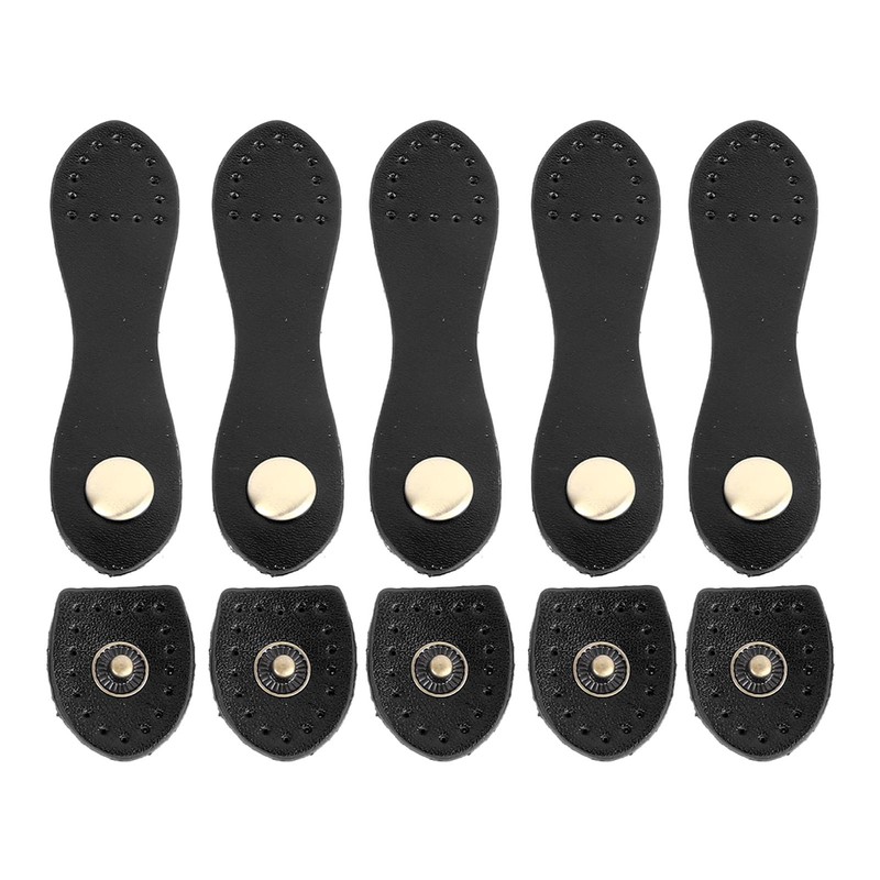 5 Set Leather Snap Buckles Soft Wearable DIY Sewing Leather
