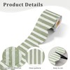 JarThenaAMCS 65Ft Stripe Bulletin Board Border Roll, Sage Green,Scalloped