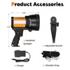 Vanvale Super Bright Rechargeable Spotlight,Handheld Rechargeable LED Flashlight Ultra-Long Standby