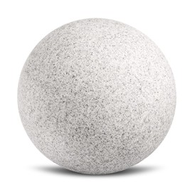 trendlights24 Stone IP65 Globe Light for Garden, 20 cm Globe Outdoor Light, Natural Stone Look, E27 230 V, Winterproof, Ground Spikes, with LED 9 W