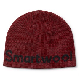 Smartwool Merino Wool "Smartwool" Lid Logo Beanie For Men and Women, Rhythmic Red, One Size