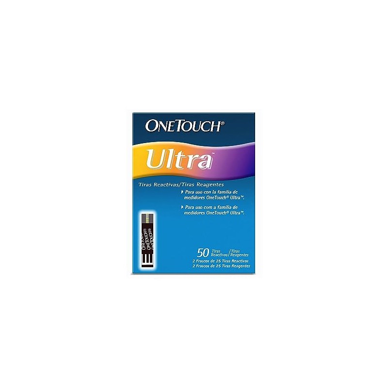 One Touch Ultra Tira Reactiva, Pack De 50, Pack of