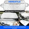 Car Windscreen Cover GENERISE Reversible All Seasons Car Screen Cover