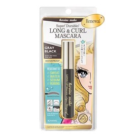 Heroine Make by KissMe Waterproof Mascara New Gray Black| Volumizing, Lengthening & Smudge-Proof Formula | Waterproof Mascara for Long-Lasting Curl & 