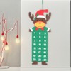 Christmas Themed Cute Felt Countdown Calendar Xmas Home Hanging DecorationElk