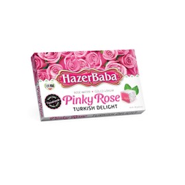 Hazer Baba Turkish Delight Candy, Rose Flavored, Gourmet Snack Box, Traditional, Vegan Snack, Turkish Lokum, Unique Sweets, Loukumi, Delicias Turcas, Halal, Kosher, 10.5oz (300g)