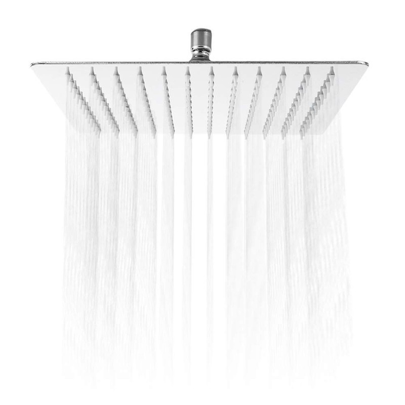 Regadera cuadrada de acero inoxidable de 20 cm u 8"