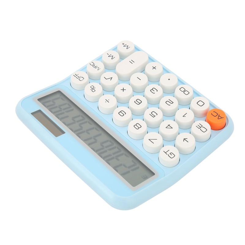 12 Digits Desktop Calculator with Large LCD Display Dual Power