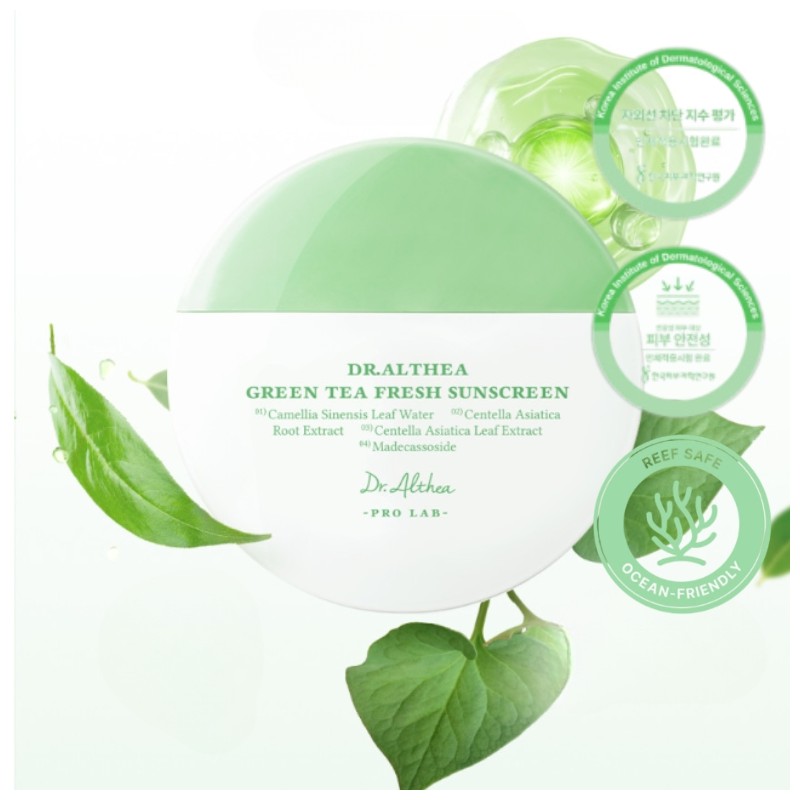 DR.ALTHEA Sunscreen SPF50+ PA++++ 45ml [Green Tea Fresh / Aqua