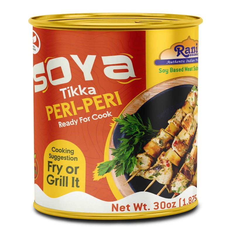 Rani Soya Tikka Peri-Peri 30oz (1.875lbs) 850g, Pack of 6,