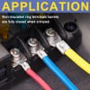 haisstronica Ring Terminals,330PCS Non-Insulated Wire Connectors Kit,Brazed Seam Fork Ring
