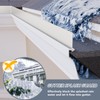 Flamorrow 2 Pack Aluminum Gutter Valley Splash Guards, Foldable Rainwater