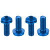 CNC Bike Bottle Cage M5x12mm MTB Screws Bottle Cage Blue