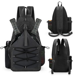 LUOKE Pickleball Bag for Women Pickleball Backpack Water Resistant Crossbody Sling Bags Chest Paddle Pickle Ball Equipment Backpacks Pickle Ball Paddle Holder
